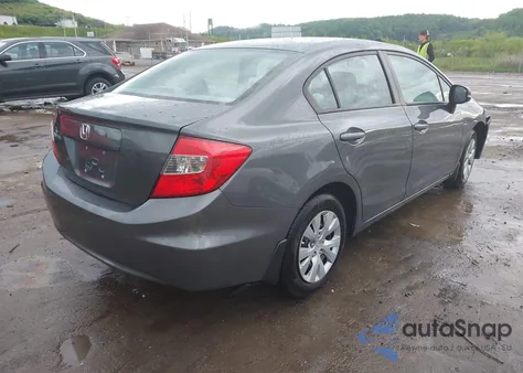 2012 Honda Civic Lx from USA, damaged, VIN 2HGFB2F57CH557993